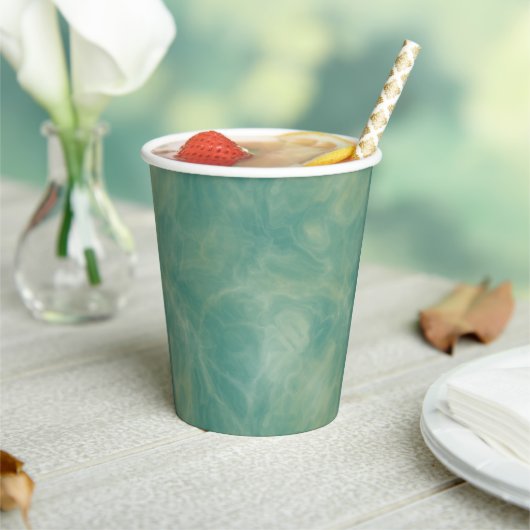 緑大理石抽象芸術 紙コップ (インサイチュ)