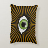 緑太陽のの目 アクセントクッション (裏面(縦))