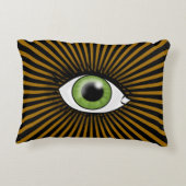 緑太陽のの目 アクセントクッション (裏面)