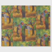 緑威厳があるのジャケットのラッピング紙のマッケレディ ラッピングペーパー (フラット)