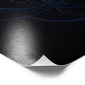 緑威厳のあると白のフェニックスバード フォトプリント            (角)