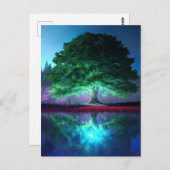 緑威厳のあるの木 ポストカード (正面/裏面)