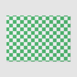 緑市松模様にと白 薄葉紙