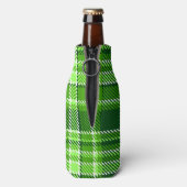 緑市松模様に色パターン ボトルクーラー (ボトル裏面)