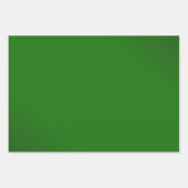 緑幻惑と金ゴールドの装飾クリスマス ラッピングペーパーシート (正面3)