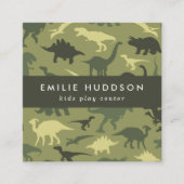 緑恐竜、キッズセ遊ン、アクティビティセンター スクエア名刺 (正面)