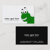緑恐竜 名刺 (正面/裏面)