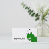 緑恐竜 名刺 (スタンド正面)