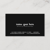 緑恐竜 名刺 (裏面)