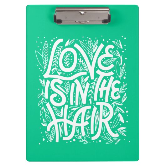 緑愛は毛にあります クリップボード (正面)