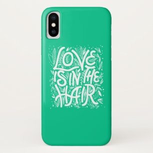 緑愛は毛にあります iPhone X ケース