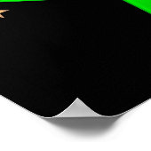 緑感動的体操パーソナライズされたポスター ポスター (角)