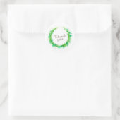 緑感謝していのお結婚客様の大事な行事 ラウンドシール (バッグ)