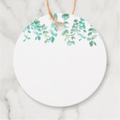 緑感謝していのユーカリ風船で飛び出すために フェイバータグ (裏面)