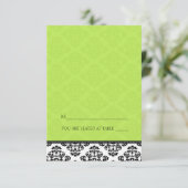 緑折り畳みテントダマスク座席表 招待状 (スタンド正面)