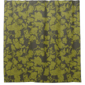 緑抽象芸術シャワーカーテン シャワーカーテン (正面)