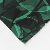 緑抽象芸術 フリースブランケット (角)