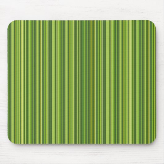 緑数々の色の多ストライプくの色 マウスパッド (正面)