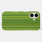 緑数々の色の多ストライプくの色 Case-Mate iPhoneケース (裏面 (横))