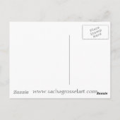 緑日本ののオリジナル芸妓 ポストカード (裏面)