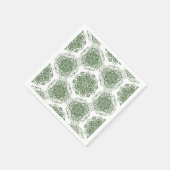 緑曼荼羅の形状 スタンダードカクテルナプキン (角)
