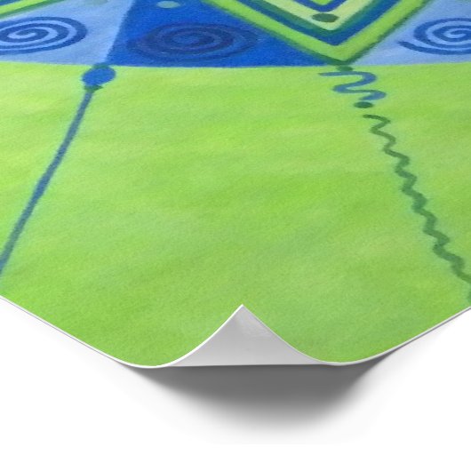 緑月曼荼羅 ポスター (角)