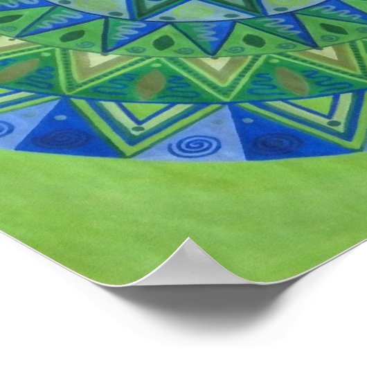 緑月曼荼羅 ポスター (角)