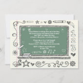 緑板先生の退職のパーティの招待状 招待状 (正面)