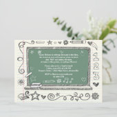 緑板先生の退職のパーティの招待状 招待状 (スタンド正面)