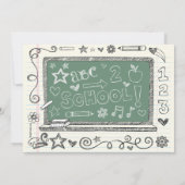 緑板先生の退職のパーティの招待状 招待状 (裏面)