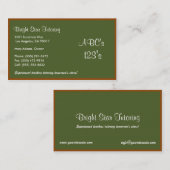 緑板基本原則 名刺 (正面/裏面)