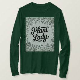 緑植物骨組植物性レディTシャツ Tシャツ