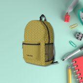 緑模様モノグラモダンム プリントバックパック