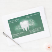 緑歯科歯科医院 長方形シール (封筒)