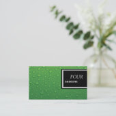 緑水滴名刺 名刺 (スタンド正面)