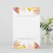 緑水色人工静止画 便箋 (スタンド正面)