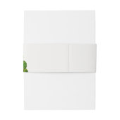 緑水色砂漠サボテン花モノグラム 招待状ベリーバンド (裏面例)