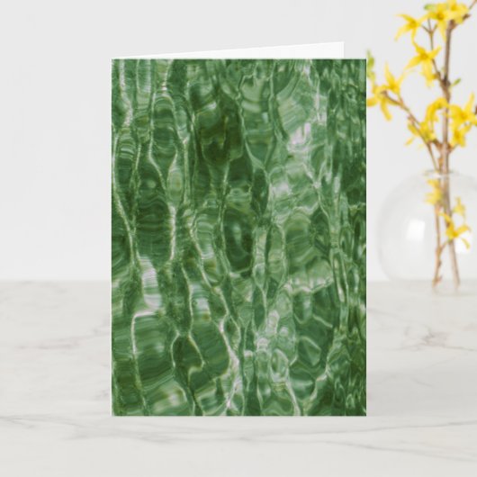 緑水 カード (黄色い花)