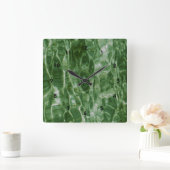 緑水 スクエア壁時計 (ホーム)