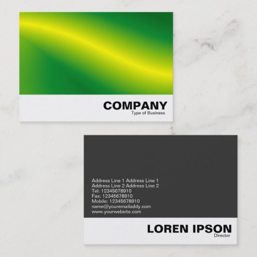 緑波抽象芸術 名刺 (正面/裏面)