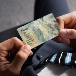 緑泥岩石模様 名刺