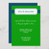 緑海軍のシルビア 招待状 (正面/裏面)