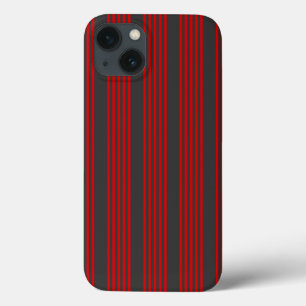 緑淡い色のとベージュ5つストライプのパターンCase-Mat iPhone 13ケース