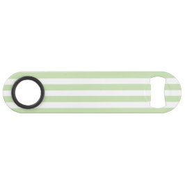 緑淡い色のと白のキャンディストライプ スピード栓抜き