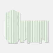緑淡い色のと白のキャンディストライプ フェイバーボックス (折り畳みなし)