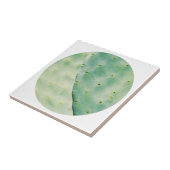 緑淡い色のサボテンオーガニック感じ図 タイル (側面)