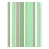 緑淡い色のストライプ色 テーブルクロス (正面)