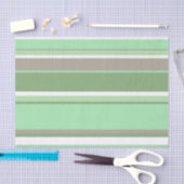 緑淡い色のストライプ色 薄葉紙 (クラフト)