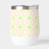 緑淡い色のバラ白3D光学勾配パターン (左面)