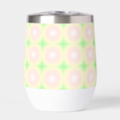 緑淡い色のバラ白3D光学勾配パターン (正面)